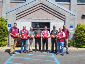State Police receive AED donation from Lowe's Home Improvement